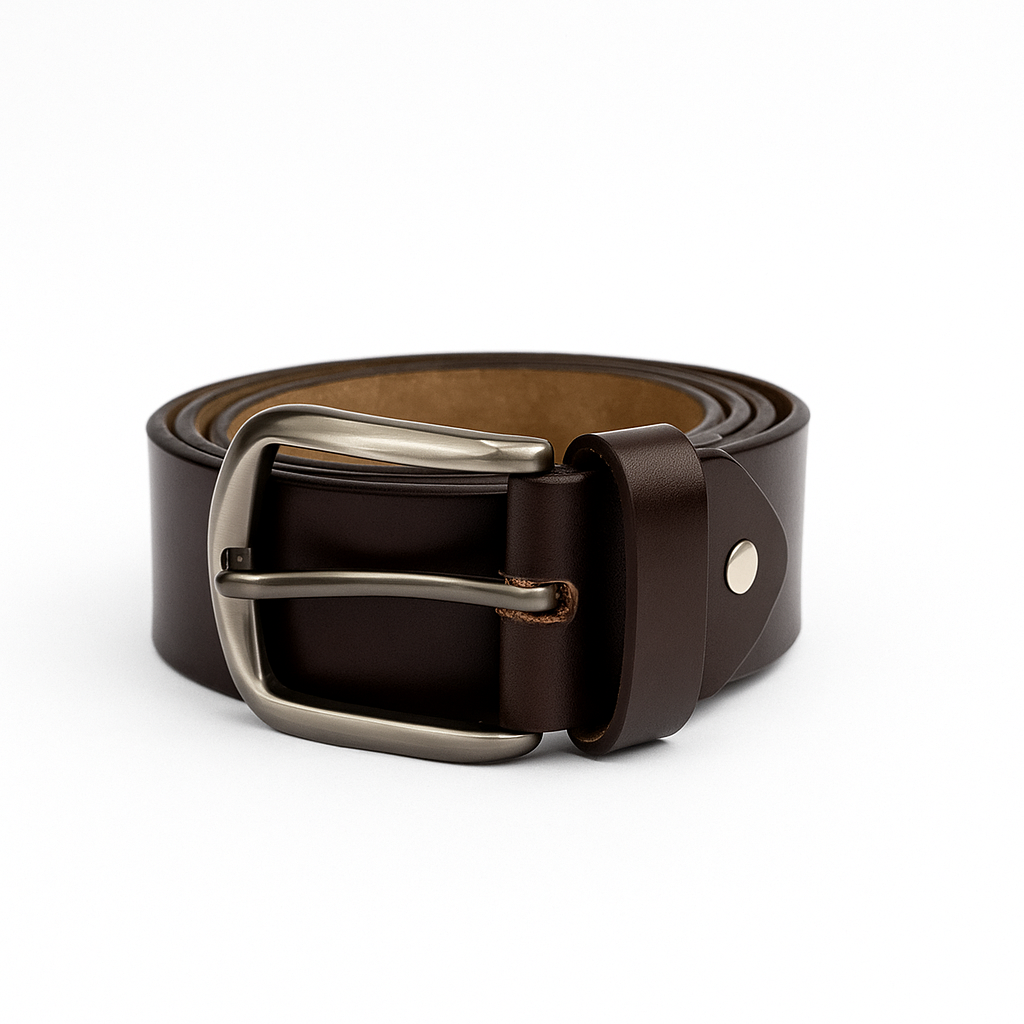 SN Austin Series Brown Men's Leather Belt