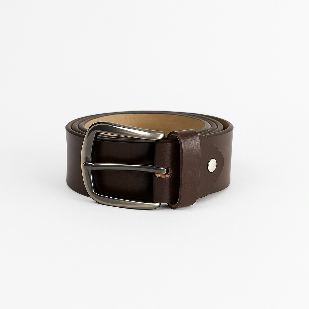 SN Austin Series Brown Men's Leather Belt