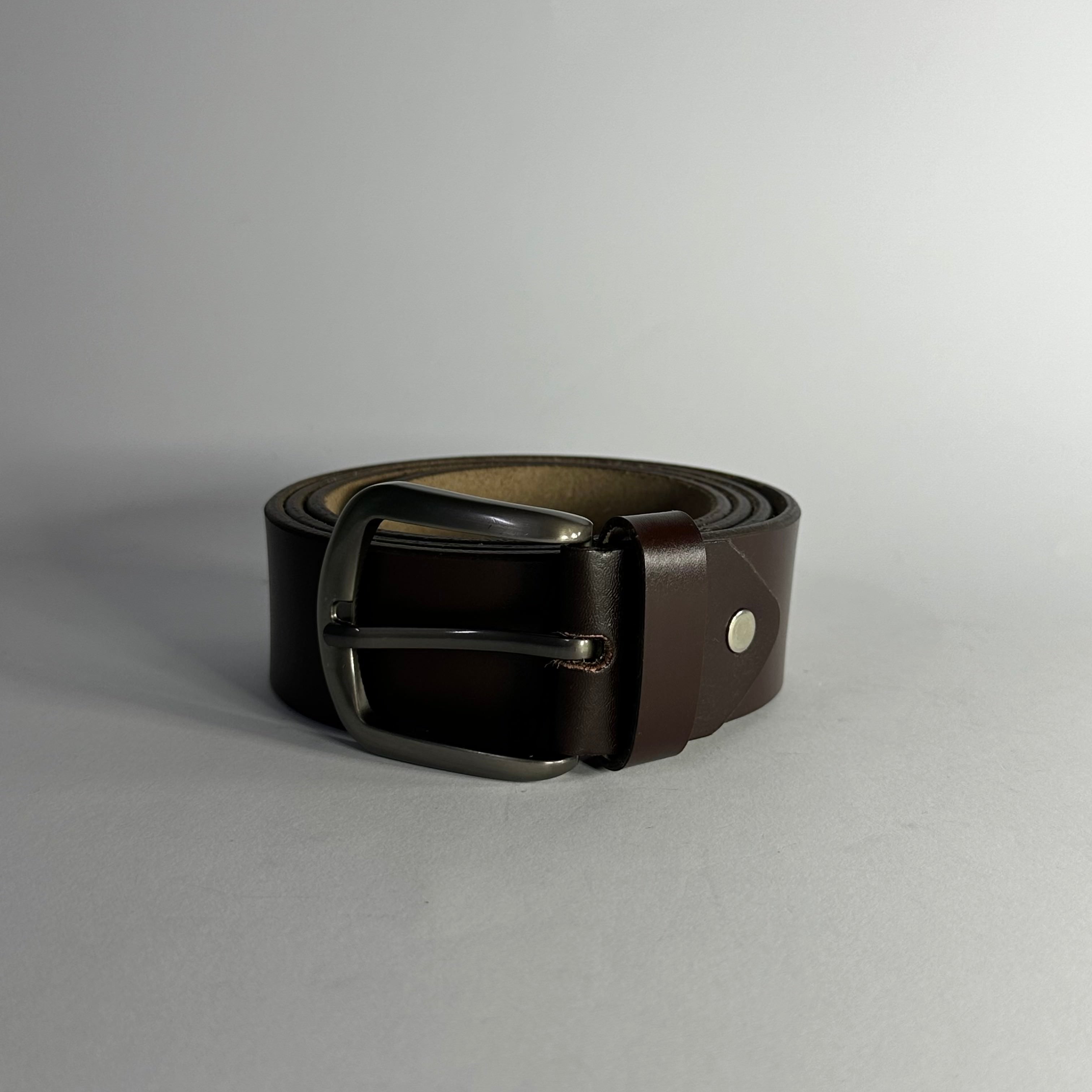 SN Austin Series Brown Men's Leather Belt
